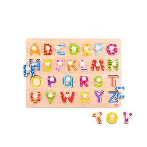 TOOKY TOY Puzzle Ukadanka z Pinezkami Alfabet - 2861443742