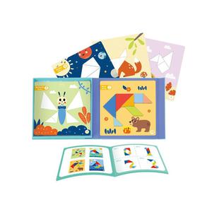 TOOKY TOY Puzzle Tangram Ukadanka dla Dzieci Nauka Ksztatw Figury Ksztaty 18el. - 2864173681