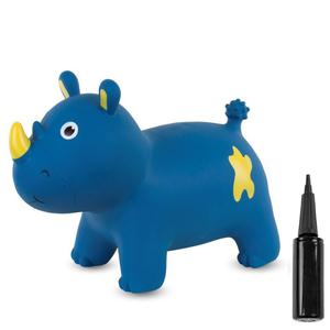 Skoczek gumowy nosoroec - niebieski - 2866862780