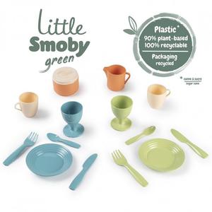 SMOBY Little Green Zestaw Kuchenny Zastawa Kuchenna Bioplastik - 2869938729