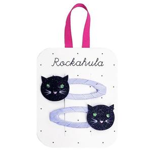 Rockahula Kids - 2 spinki do wosw Lucky Black Cat Clips Halloween - 2874061115