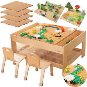 MASTERKIDZ Drewniany St Edukacyjny + AKCESORIA STEM WALL + 359 el. - 2874756450