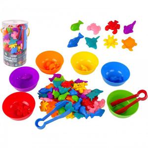 WOOPIE Gra Edukacyjna Sorter Kolorw Morska Kraina 64 el. - 2875015001