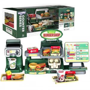 WOOPIE Sklep Restauracja Fast Food Mini Burger Shop 35 el. - 2877159788