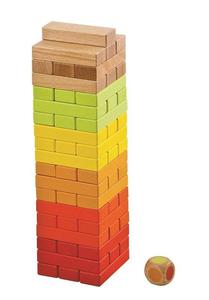 Jenga kolorowa - gra towarzyska - 2853387179