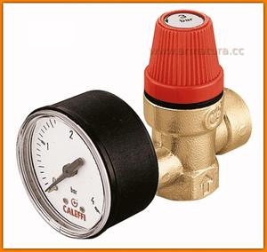 Zawr bezpieczestwa z manometrem 2,5 bar 3/4" 313525 CALEFFI cwu - 2860890930