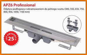 Odpyw liniowy 30 cm APZ6-300 Professional AlcaPLAST odwodnienie prysznicowe - 2860891329
