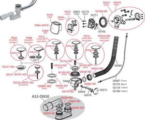 Korek chromowany do syfonw wannowych A564CRM2 AlcaPLAST P074 - 2860891747