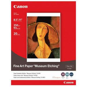 Canon, Fine Art Paper Museum Etching, biay, A4, 350 g/m2, 20 szt., do drukarek atramentowych, FA-ME1 A4 - 2834726192