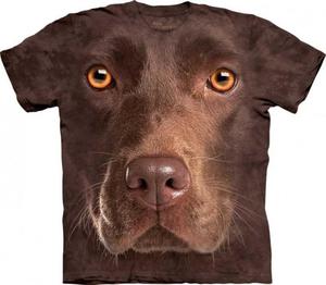 Chocolate Lab Face - T-shirt The Mountain - 2833178086