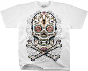 Floral Skull - Liquid Blue - 2842412672