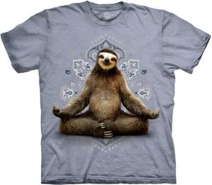 Vriksasana Sloth Yoga Grey - The Mountain - 2863274687