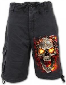 Skull Blast - Krtkie Spodnie Denim Spiral - 2869288898