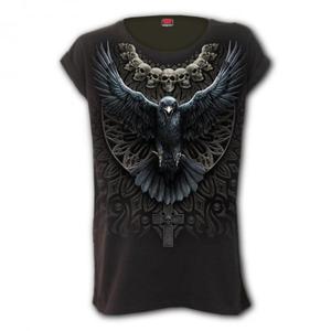 Raven Skull - Loosefit Spiral - Damska - 2861364253