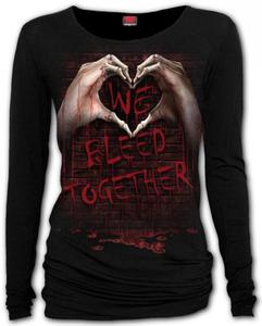 We Bleed Together - Baggy Top Spiral - Damska - 2865612258