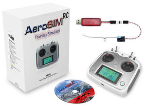 Symulator lotu Aerosim RC Wireless z aparatur FlySky FS-i6S (odbiornik FS-A8S) - 2861394449