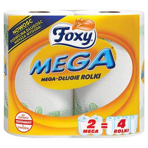 FOXY MEGA rcznik 90 listkw 2 warstwy celuloza-2 rolki - 2859648151