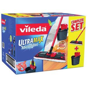 Vileda UltraMax wiadro 13l i mop paski z drkiem UTX BOX - 2859648263