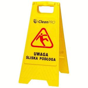 Tablica ostrzegawcza potykacz UWAGA LISKA PODOGA CleanPro - 2878859017