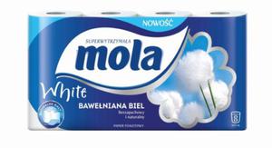 MOLA papier toaletowy biay 2 warstwy-8 rolek - 2859648461