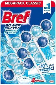 Bref WC Power Aktiv morska bryza zawieszka-kulki do muszli 3x50g - 2859648499