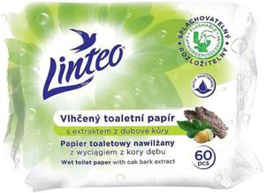 Linteo papier toaletowy nawilany z wycigiem z kory dbu-60 sztuk - 2862556832