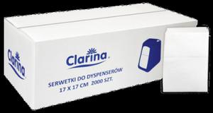 Clarina serwetki celuloza 17x17 do dyspenserw a2000 - 2871384330