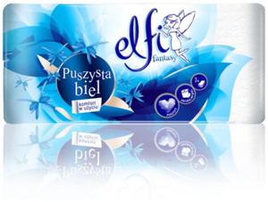 ELFI PREMIUM papier toaletowy celuloza 3 warstwy-8 rolek - 2876219996