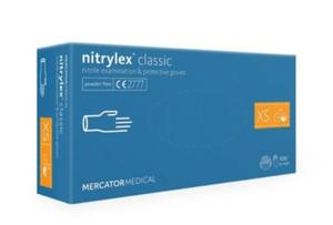 Rkawice nitrylowe NITRYLEX CLASSIC XS bez pudru niebieskie a100 - 2878594110