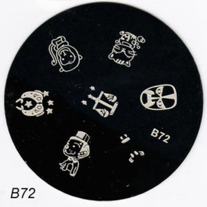 B72 Pytka wzorki do stemplowania STEMPLI BLASZKA 5.5cm - 2859649546