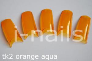 Tipsy SZA KOLORW tk2 orange aqua - 100szt. - 2859650274
