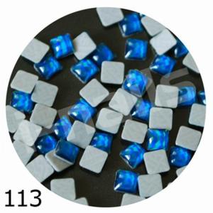 Klejnoty (cyrkonie) kle113 kwadraty turkus - 2859651270
