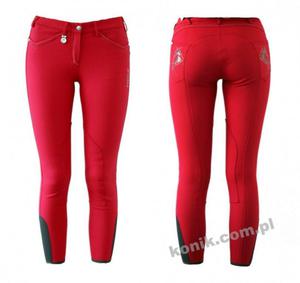 Bryczesy Pikeur PAULINA - berry red - 2847722727