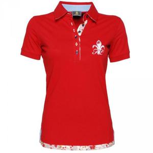 Damska koszulka polo SPORTY red - FIOR DA LISO - 2847725620