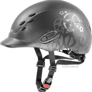 Kask UVEX model ONYX PEACE dziecicy - black mat/silver - 2847725718