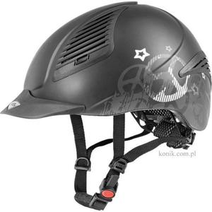 Kask UVEX Exxential PEACE - black mat/silver - 2847725720