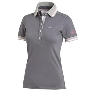 Koszulka damska polo MANCY SCHOCKEMOHLE wiosna-lato 2017 - asphalt grey - 2847727720