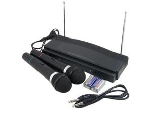Zestaw do Karaoke: Stacja + 2 Bezprzewodowe Mikrofony. - 2837617155