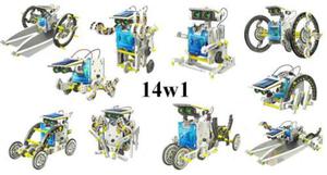 SUPER ZABAWKA 14w1!! Edukacyjny Robot / Zestaw Solarny. Dla Maego Konstruktora. - 2837618271