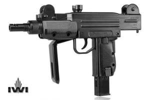 Wiatrwka - Pistolet Maszynowy AWI MINI UZI na ruty BB/BBs 4,46mm (napd Co2) + Skadana Kolba. - 2837618301