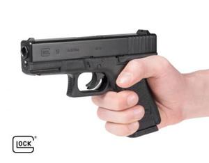 Licencjonowany GLOCK-19 ASG na Kule Gumowe, Kompozytowe i Aluminiowe 6mm (napd Co2). - 2861345975