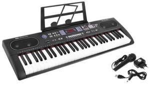 Due Wielofunkcyjne Organy / Keyboard + Mikrofon + Zasilacz + USB + Bluetooth + Stojak Na Nuty... - 2861346065