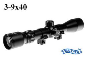 Optyczna Luneta Celownicza Walther 3-9x40 (do wiatrwek...) + Monta 11mm + Akcesoria. - 2861346075