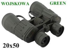 Oryginalna WOJSKOWA Lornetka COMET 20x50 GREEN + Mocowanie Statyw. + Twardy Pokrowiec + Akcesoria. - 2861346081