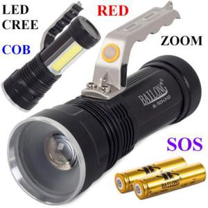 Profesjonalna Latarka Szperacz BAILONG (zasig do 1000m.!!) LED CREE + ZOOM + PANEL COB + RED/SOS... - 2861346179