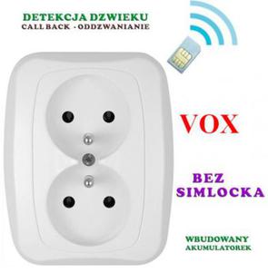 Podsuch Otoczenia (zasig cay wiat!!) Ukryty w Gniazdku Elektr. + VOX + Powiadomienie o Wejciu. - 2868751159