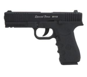 Wiatrwka - Replika Pistoletu Glock 19 Blow-Back, na ruty BB/BBs 4,46mm/Co2. - 2869687952