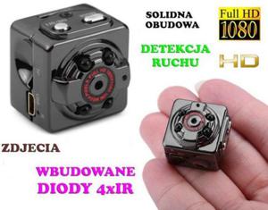 Mini Kamera (dzie-noc), Nagrywajca Obraz FULL HD i Dwik + Ap. Foto + Detekcja Ruchu + Akcesoria. - 2877144475