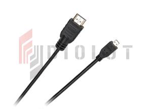 Kabel wtyk HDMI typ A - wtyk mikro HDMI typ D Cabletech standard - 2861195353