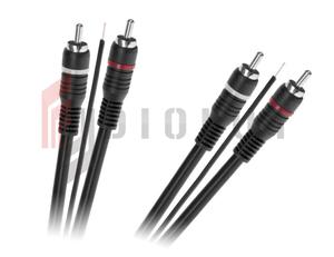 Kabel 2 x RCA - 2 x RCA z y sterujc - 2861195431